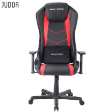 Cadeira de jogos vermelha de design especial com encosto alto Judor